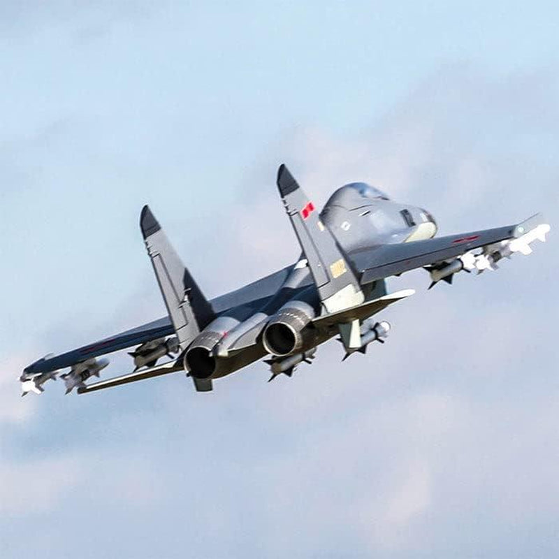 Fms RC Airplane Jet Rc Planes for Adults Rc Jet Plane 70Mm EDF J-11 Twin Hobby Rc Airplanes PNP (No Radio, Battery, Charger)