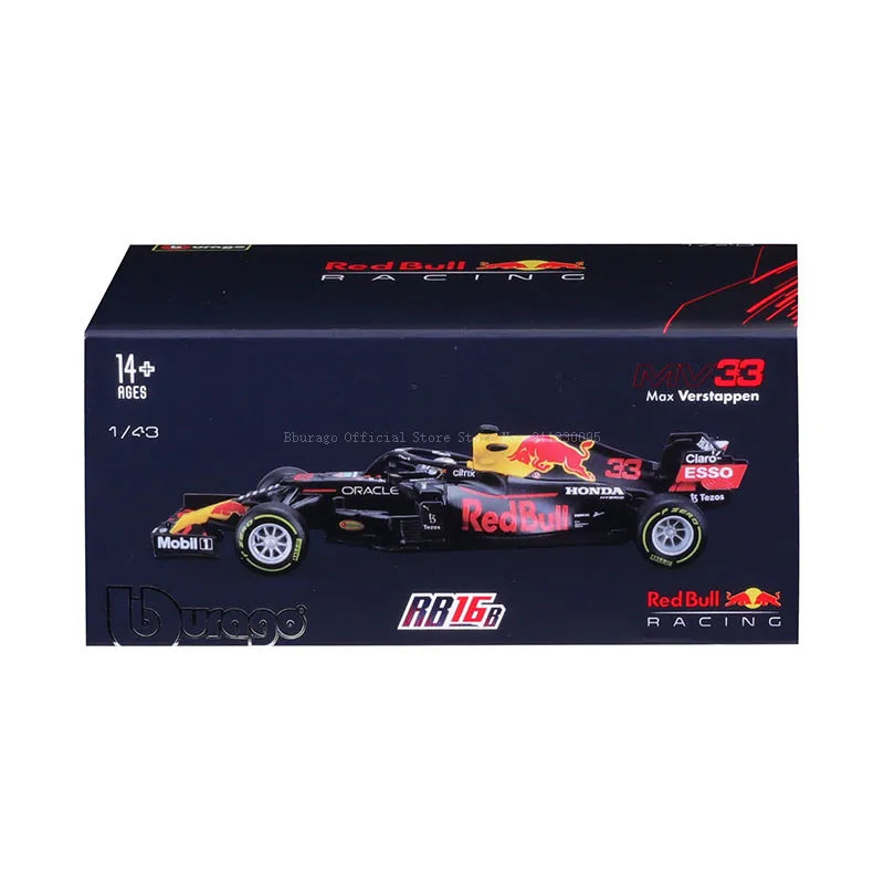 1:43 F1 Red Bull Racing Rb16B 2021 NO33 Alloy Luxury Vehicle Diecast Cars Model Toy Collection Gift