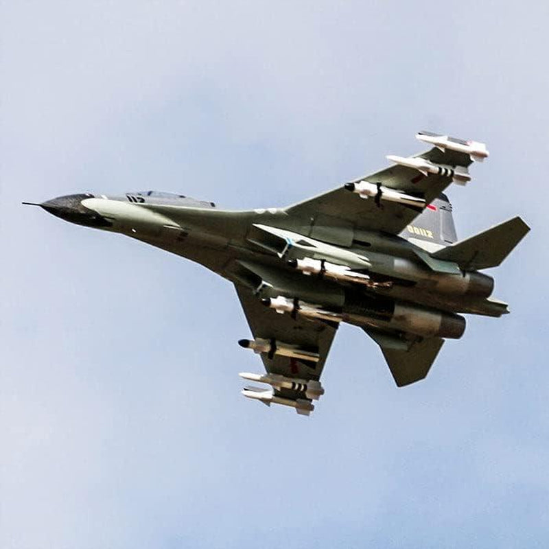 Fms RC Airplane Jet Rc Planes for Adults Rc Jet Plane 70Mm EDF J-11 Twin Hobby Rc Airplanes PNP (No Radio, Battery, Charger)