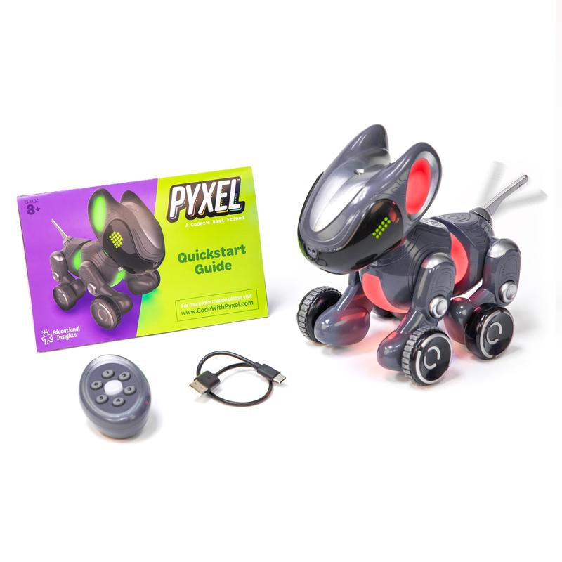 Educational Insights PYXEL a Coder’S Best Friend - Coding Robots for Kids with Blockly & Python Coding Languages, Coding for Kids Ages 8+, STEM Toys