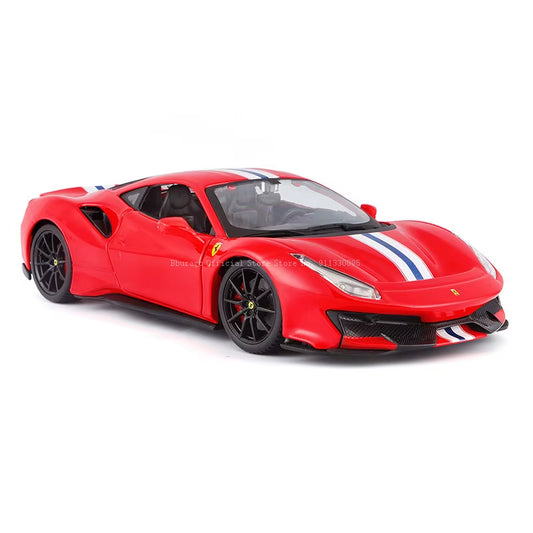 1:24 Scale Ferrari 488 PISTA STRADALE Alloy Luxury Vehicle Diecast Cars Model Toy Collection Gift
