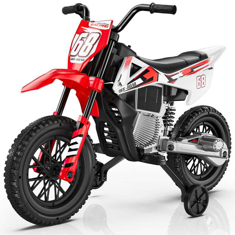 LIGIANT S6 12V Kids Motorcycle, 2X25W Ride on Motorbike, Equipped with Wireless Connection, Self-Control Throttle Grip, Idea Gift for Kids Aged 3-8