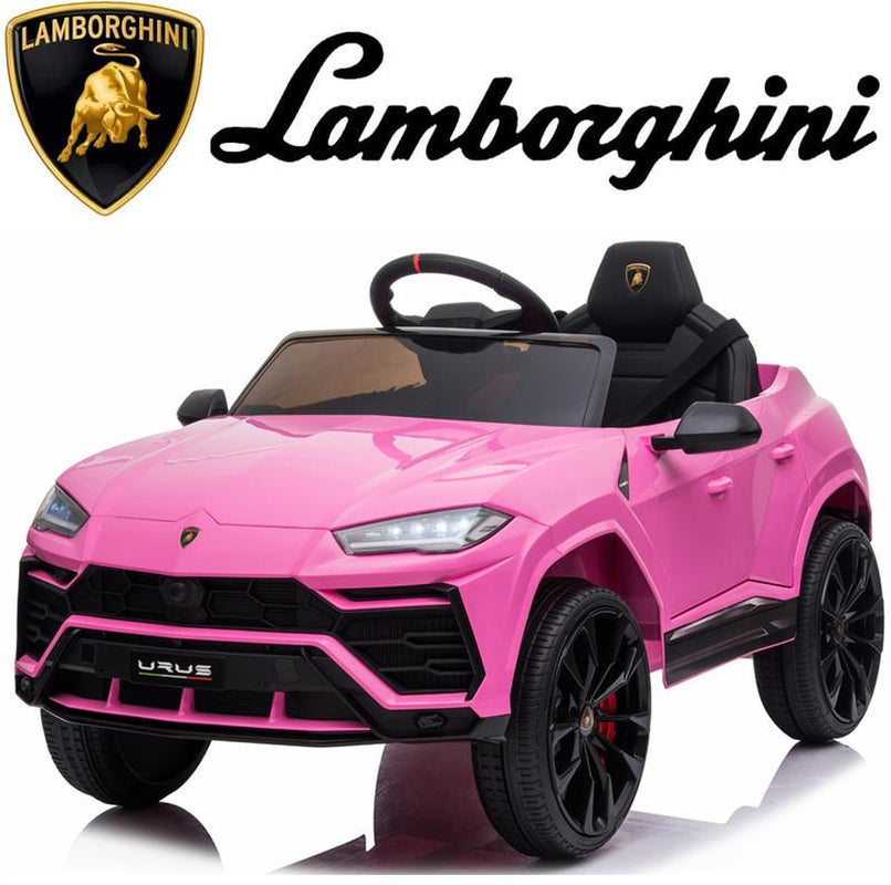 Coclub Lamborghini Urus 12V Electric Powered Ride on Car Toys for Girls Boys, Pink Kids Electric Vehicles Ride on Toys with Remote Control, Foot Pedal, MP3 Player and LED Headlights, CL61, Gift for Boys and Girls