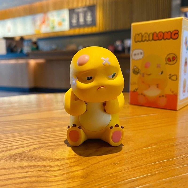 Nailong Dino Blind Box,Kawaii Cute Cartoon Yellow Dinosaur Figure Decor for Home Decor for Party Anime Gift Toys