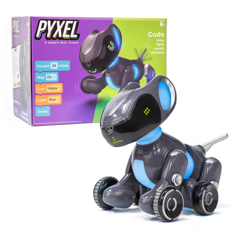 Educational Insights PYXEL a Coder’S Best Friend - Coding Robots for Kids with Blockly & Python Coding Languages, Coding for Kids Ages 8+, STEM Toys
