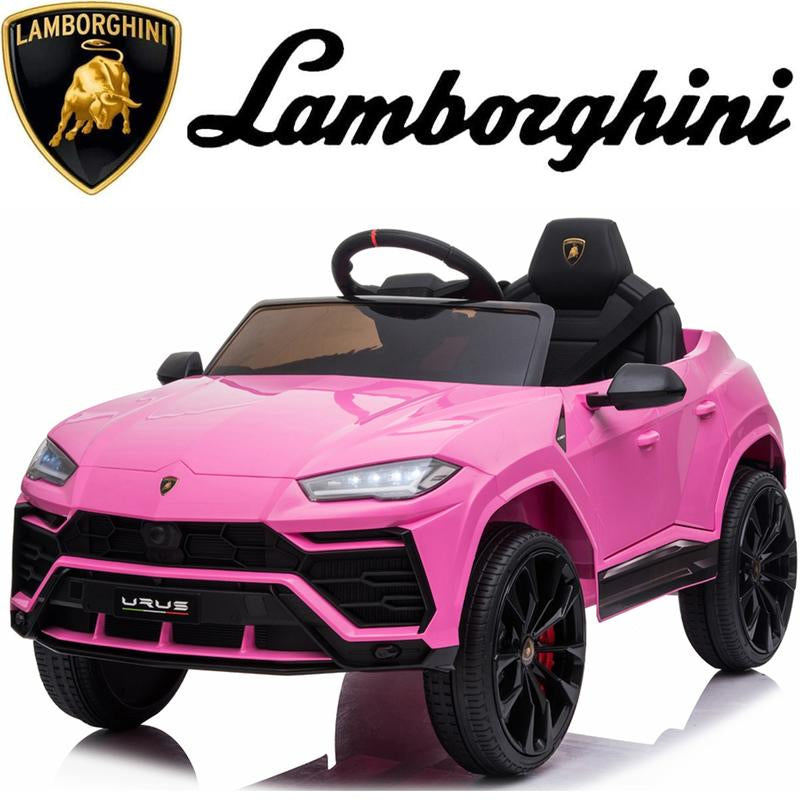 Coclub Lamborghini Urus 12V Electric Powered Ride on Car Toys for Girls Boys, Pink Kids Electric Vehicles Ride on Toys with Remote Control, Foot Pedal, MP3 Player and LED Headlights, CL61, Gift for Boys and Girls