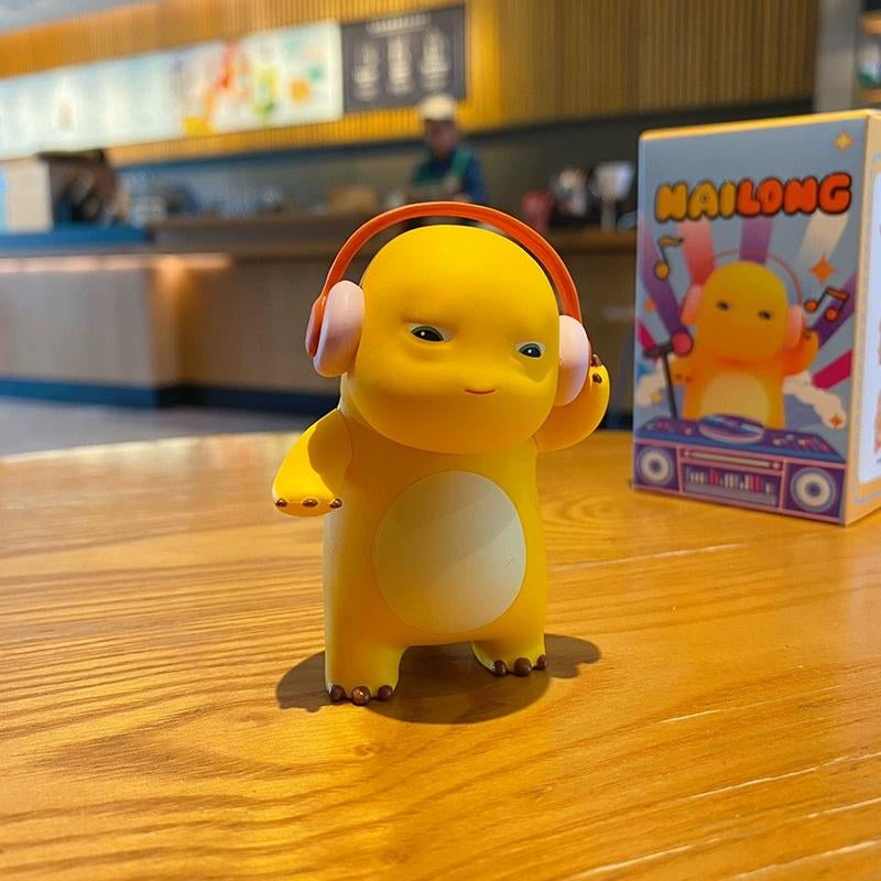 Nailong Dino Blind Box,Kawaii Cute Cartoon Yellow Dinosaur Figure Decor for Home Decor for Party Anime Gift Toys